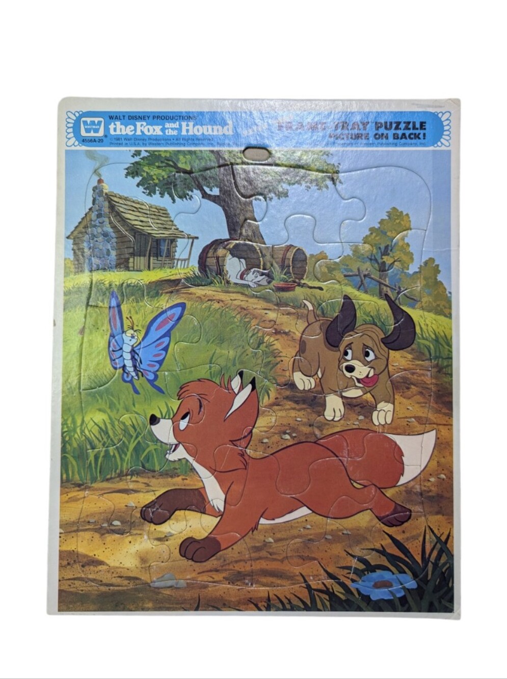 2 For $20 🩷 Whitman 1981 Walt Disney The Fox And The Hound Tray Puzzle